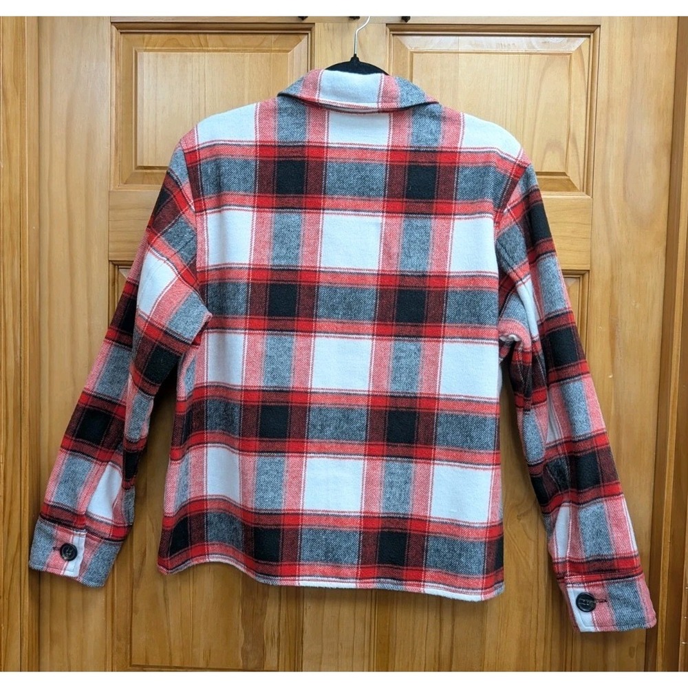 BB Dakota Steve Madden Women's Large Jacket Shirt Flannel Button Front Collar - Picture 2 of 10